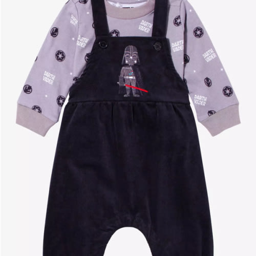 Star Wars Darth Vader Infant Long Sleeve T-Shirt and Overall Set | BoxLunch
