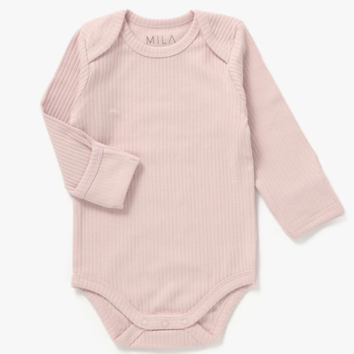 Ribbed Bodysuit | Blush