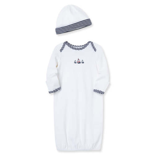 Sailboats Sleeper Gown And Hat