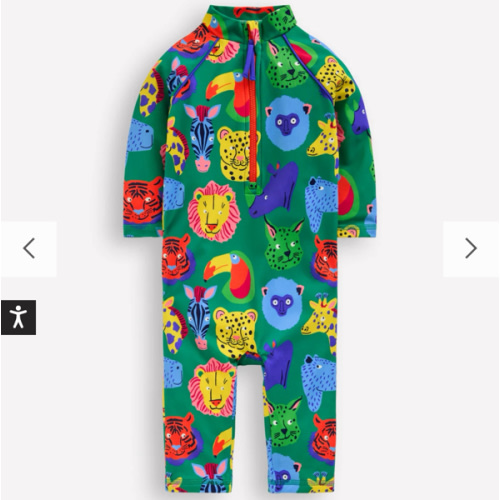 Fun Sun Safe Surfsuit-Multi Animal Faces | Boden USA