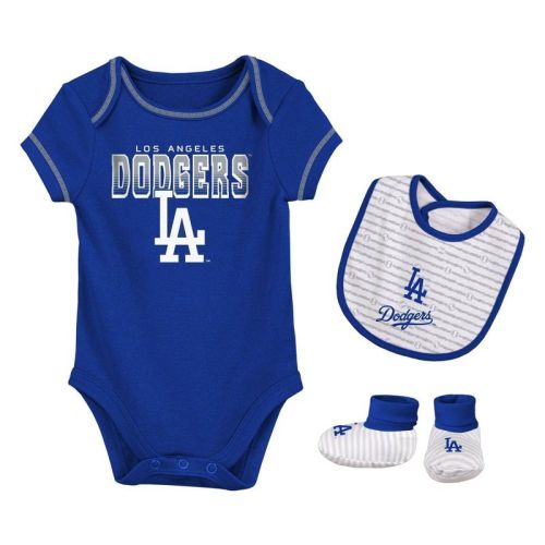 Mlb Los Angeles Dodgers Infant Boys' Short Sleeve Layette Set - 3-6m