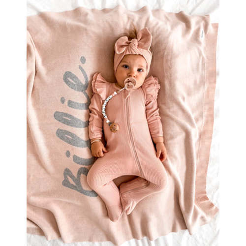 Ribbed Petal Pink Headband