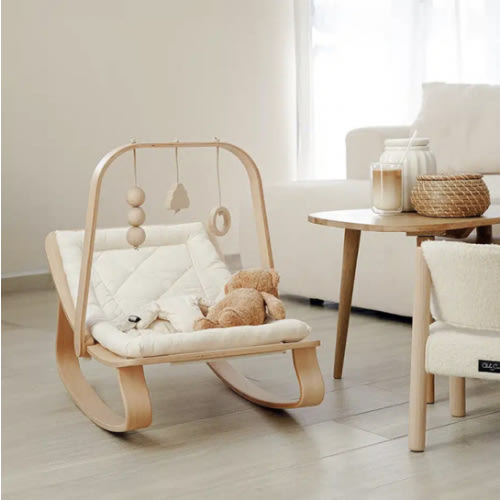LEVO Baby Rocker in natural wood – Charlie Crane Paris