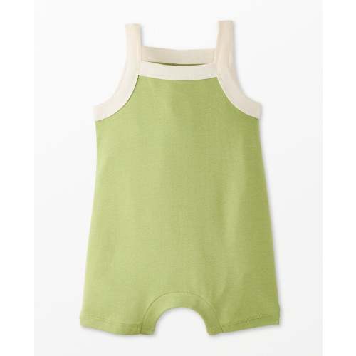 Baby Sleeveless Ribbed Shortie Romper | Hanna Andersson
