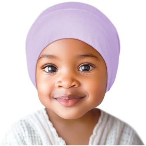 Fittia Baby Bonnet for 0-6 6-18 Months, Silky Satin Bonnet for Sleeping, Smooth for No Frizzy Hair, Adjustable for Non-Slip