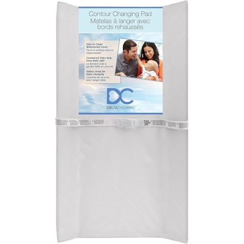 Delta Children Contoured Changing Pad, White