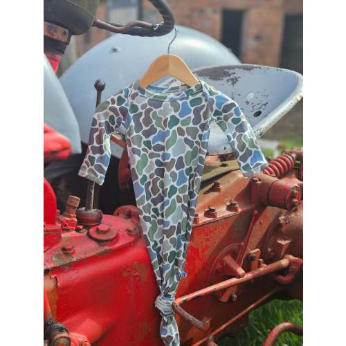 Camo Knotted Gown