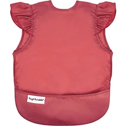 Tiny Twinkle Mess Proof Baby Bib - Waterproof Toddler and Baby Apron Bib - Machine Washable - PFAS and BPA Free