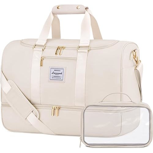 LOVEVOOK Gym bag for Women,Weekender Overnight Bags with Shoe Compartment, Personal Item Travel Duffle Bag with Toiletry Bag & Wet Pocket, Carry on Duffel Bags, Hospital Bags for Labor and Delivery
