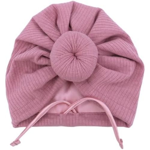 Silky Satin Lined Turban Hat for Babies Infant Toddler Girls Boys Bonnet Newborn Cotton Beanie Little Kids Shower Caps