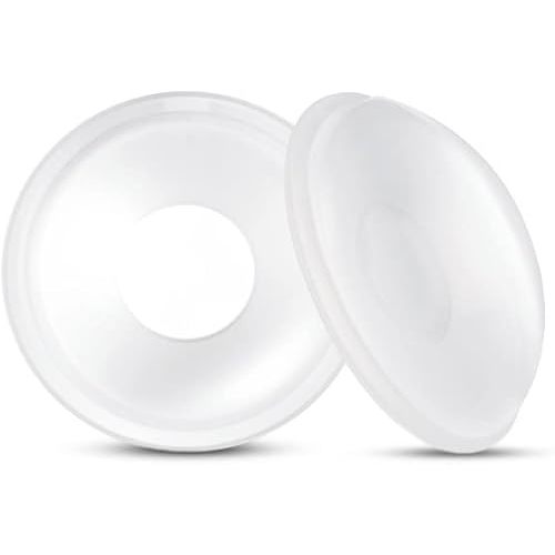 Milk Collector for Breastfeeding, Breast Shell & Milk Catcher, Reusable Silicone Sore Nipples Breast Milk Saver 2PCS