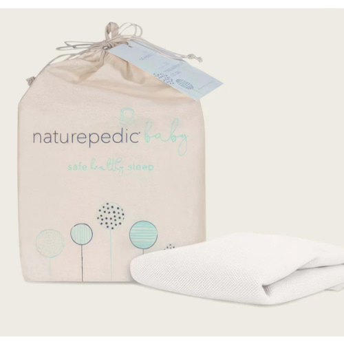 Breathable Crib Mattress Cover - Machine Washable Airflow Layer with Waterproof Backing and Snug, Secure Fit