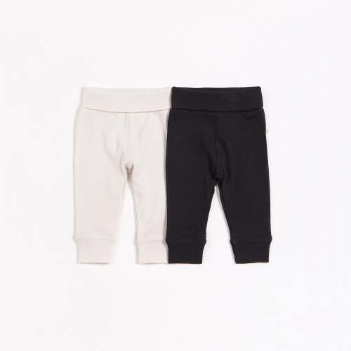 Midnight Black and Crème 2 Pack Pants, 3 mon.