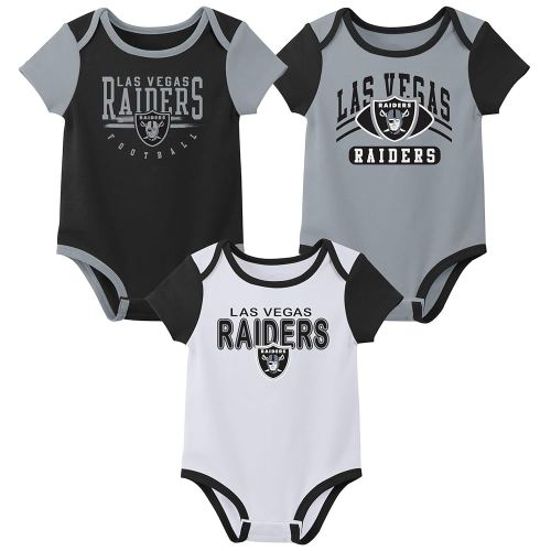 Outerstuff NFL Teams Newborn Baby and Infant Short Sleeve Bodysuit Variety 3-Pack (0-18m)