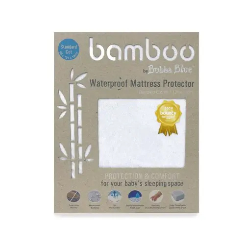 Bubba Blue Bamboo Mattress Protector Cot Standard | Baby Bunting AU