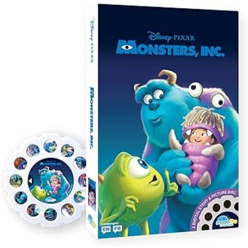 Moonlite Storytime Monsters Inc Storybook Reel, A Magical Way to Read Together, Digital Story for Projector, Fun Sound Effects, Learning Gifts for Kids Ages 3+ Years and Up