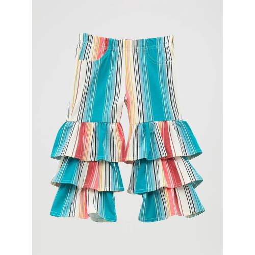 Little Girl's Wrangler Printed Tiered Flare Jean