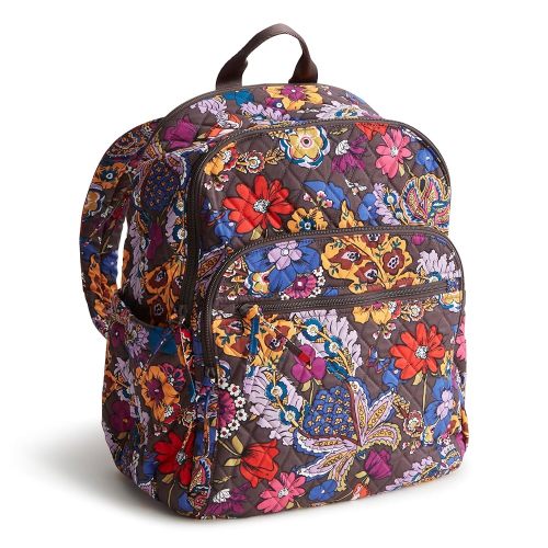Vera Bradley Women's Bancroft Backpack, Cotton Gabardine, Colorful Bouquet, One Size