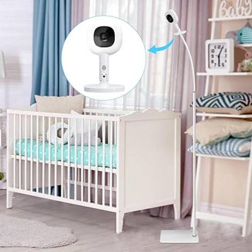 Baby Monitor Floor Stand Compatible with Infant Optics, Nanit Pro, Owlet Cam/Cam 2 Baby Monitor, Adjustable Height 67",Also fit for Cameras with 1/4 Thread Connection,Universal Baby Camera Stand
