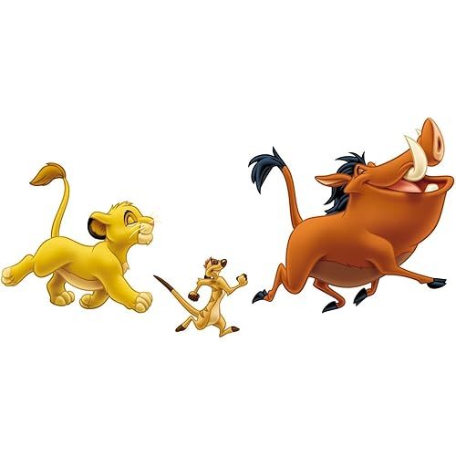 RoomMates RMK1922GM Lion King Peel & Stick Giant Wall Decals, Multicolor