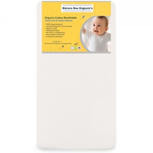 Nature Bee Organic's Deluxe Breathable Crib & Toddler Mattress