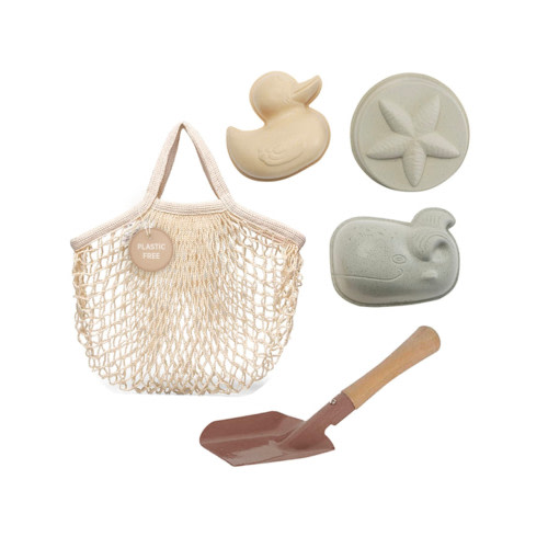 Eco-Friendly Beach Toys - Sand Shovel and Toys with Carry Bag