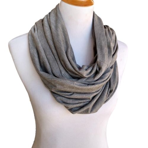 Heather Grey Nursing Scarf, Organic Baby Blanket and Nursing Cover, Cotton and Bamboo, the Milk and Honey Wrap® - Etsy