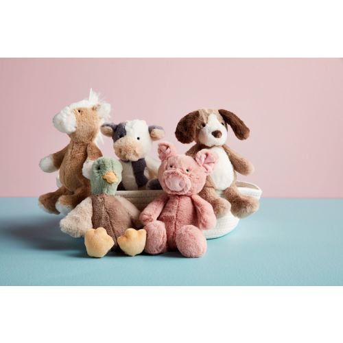 Mud Pie - Farm Plush COW Rattle Pal