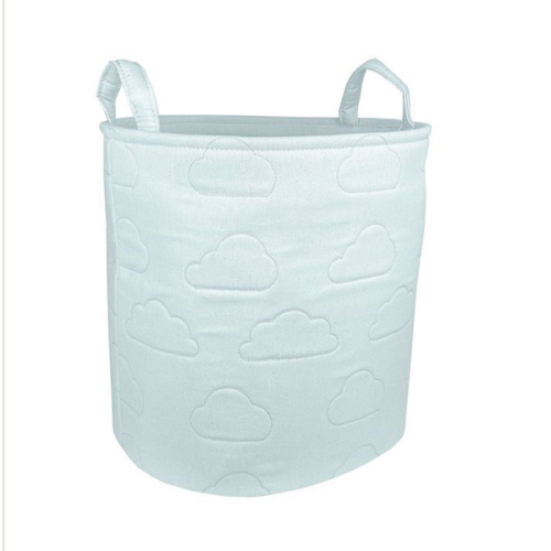 Little Darlings Quilted Oval Bin - Large Cloud