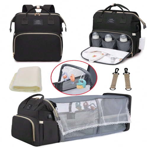 SNNROO 1pc Baby Diaper Bag Backpack With Changing Station Multifunction Portable Waterproof Large Capacity Travel Baby Changing Bags Baby Stuff Organizer Baby Registry Search Baby Di - Walmart.ca