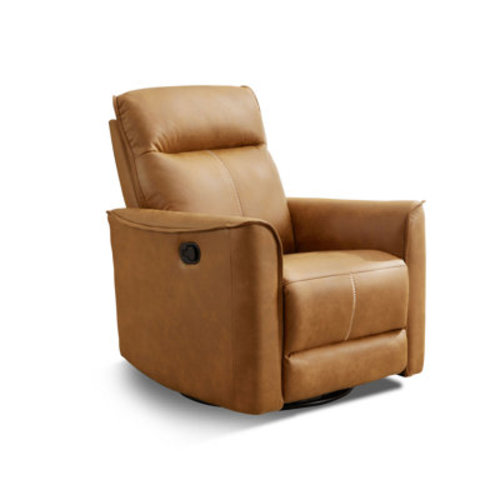 Hokku Designs Tayani 31.5" Wide Modern Comfortable Upholstered Swivel And Rocker Manual Recliner | Wayfair