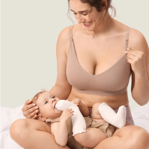 Seamless Soft Knit Nursing Bra
