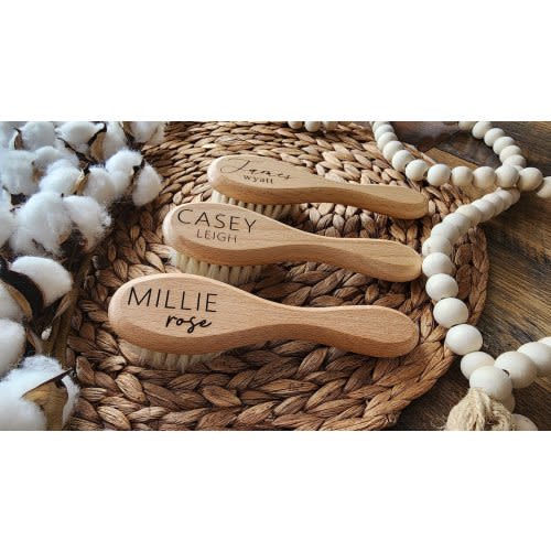 Engraved baby hair brush | Personalized baby soft hair brush | Baby Shower Gift