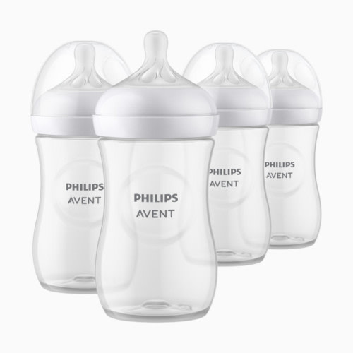 Philips Avent Natural Baby Bottle with Natural Response Nipple - Clear, 9 Oz, 4