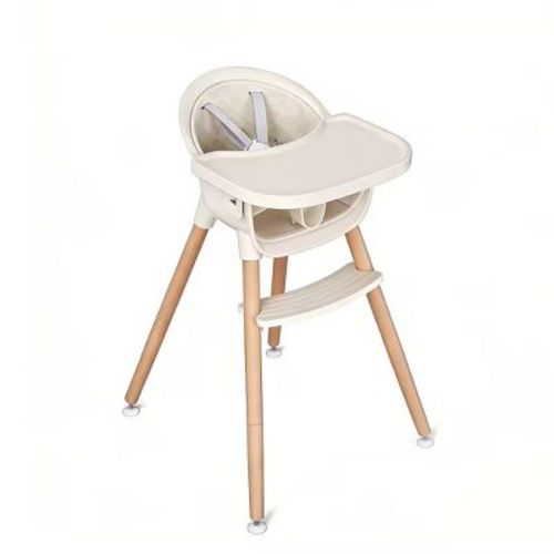 AmourLil 3-in-1 Wooden Baby Toddler High Chair, Convertible Easy Clean Infant Feeding Highchair, Modern Design