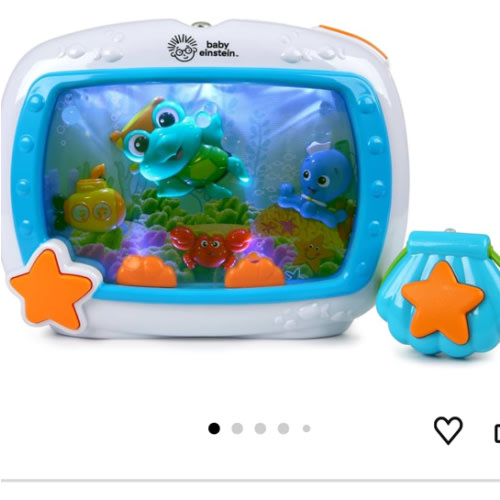 Baby Einstein Sea Dreams Soother Musical Crib Toy and Sound Machine, Newborn and up