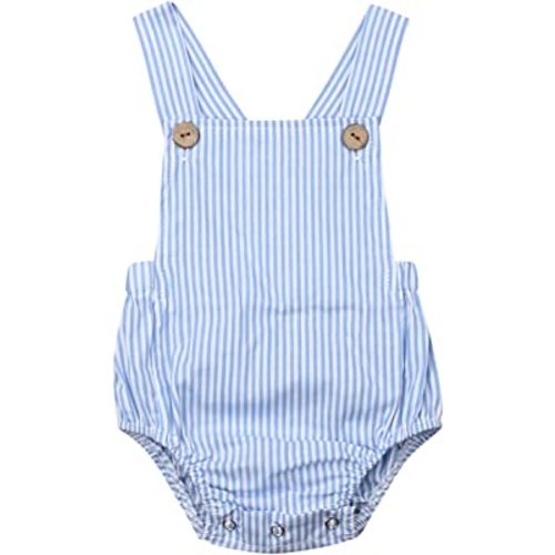 Newborn Baby 1 Piece Summer Romper Baby Girl Boy Solid Color Jumpsuit Sleeveless Backless Overalls Outfits