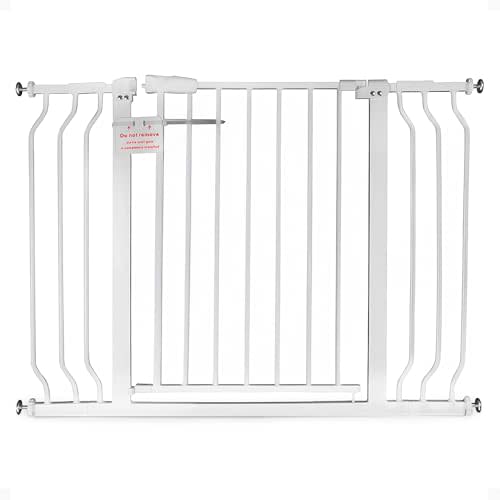 BalanceFrom Easy Walk-Thru Safety Gate for Doorways and Stairways with Auto-Close/Hold-Open Features, Fits 29.1-43.3 Inch Openings, Multiple Heights and Colors