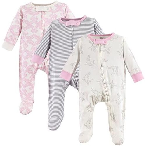 Touched by Nature Baby Girls' Organic Cotton Sleep and Play