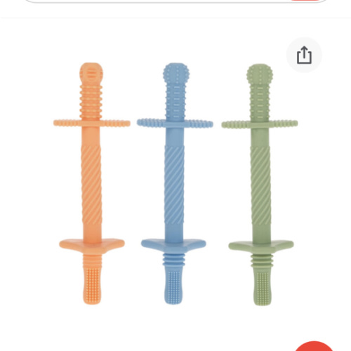 Tube Teethers (3 Pack) | Orange, Blue & Green