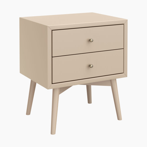 babyletto Palma Nightstand with USB Port - Taupe