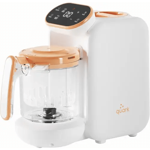 Quark Quook Baby Food Maker Steamer and Blender - Easy-To-Use 5-in-1 Baby Food Processor with Built In Baby Bottle Warmer - Self Cleaning, Sterilizing & Dishwasher Safe - 100% Baby-Safe Materials