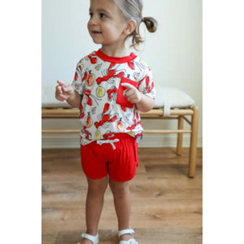 Viscose Bamboo | Varsity Short Set | Tee & Short | Functional Drawstring – Southern Slumber