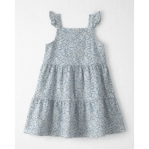 Toddler Girl Organic Cotton Tiered Dress in Meadow Bloom - Little Planet | Carter's