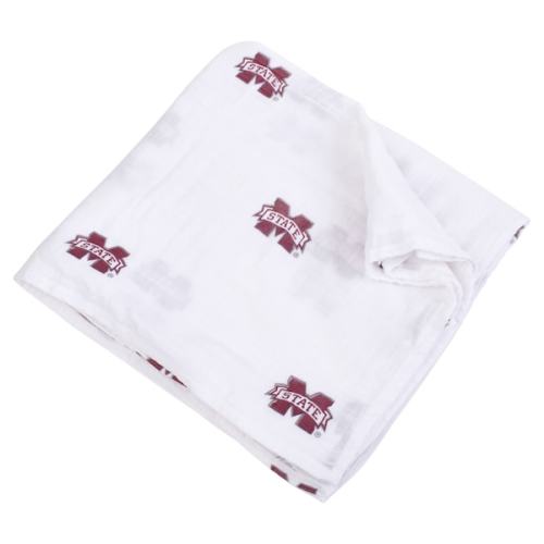 Mississippi State Bulldogs Three Little Anchors Infant 47'' x 47'' Muslin Swaddle Blanket