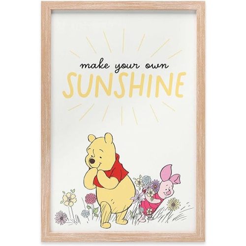Disney Winnie the Pooh Make Your Own Sunshine Framed Wood Wall Decor - Adorable Winnie the Pooh Picture for Home