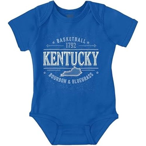 Brisco Brands Kentucky Favorites Bourbon Bluegrass Baby Romper Boys or Girls