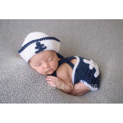 Nautical Sailor Anchor Photo Prop Outfit Set - Etsy
