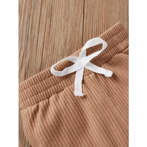txf100835 newborn baby boy girl clothing set ribbed top - Temu