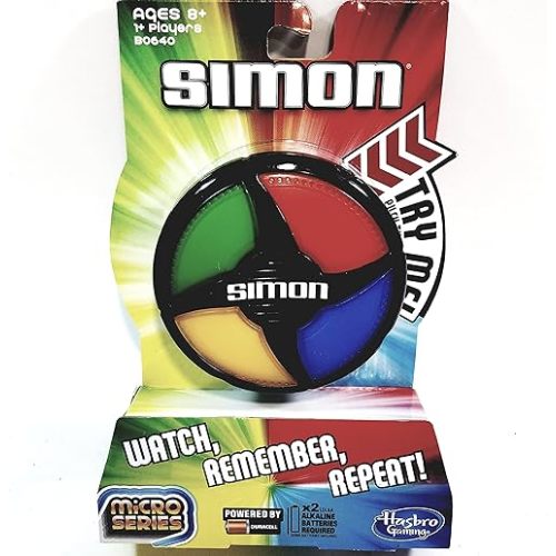 Basic Fun Simon Micro Series Edition Pocket Travel Handheld Portable Strategy 1 Or More Player Game